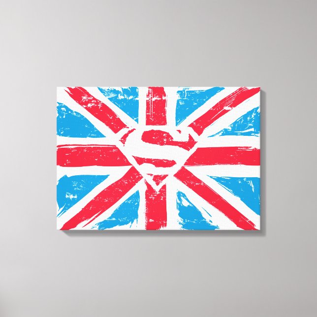 Lienzo Bandera de S-Shield sobre (Anverso)