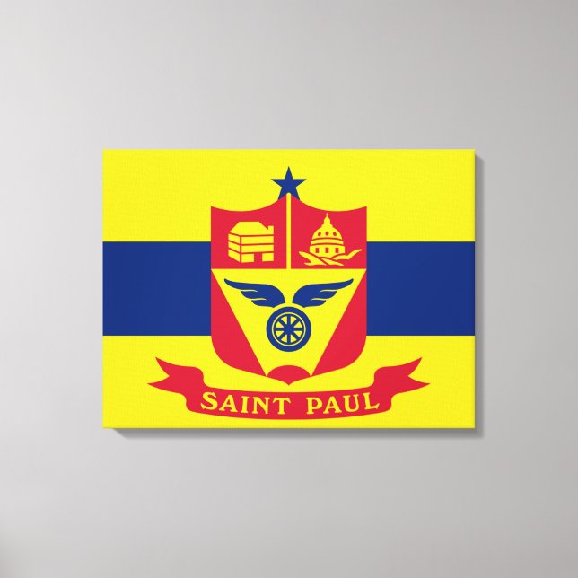Lienzo Bandera de San Pablo (Minnesota) (Anverso)