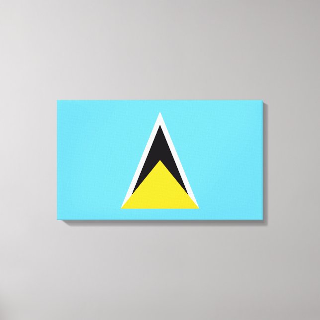 Lienzo Bandera de Santa Lucía (Santa Lucía) (Caribe) (Anverso)