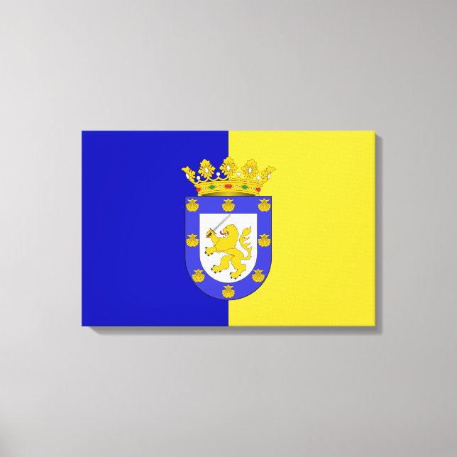 Lienzo Bandera de Santiago (Chile) (Anverso)