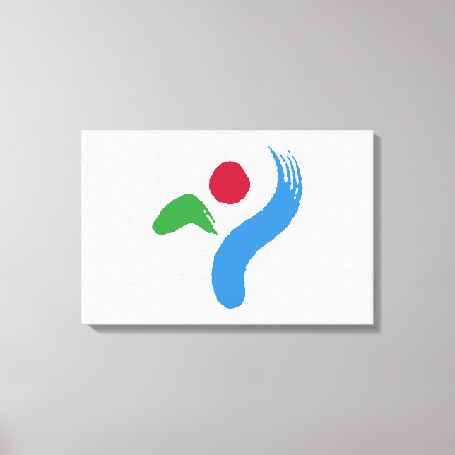 Lienzo Bandera de Seúl (Corea del Sur) (Anverso)