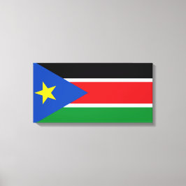 Lienzo Bandera de Sudán del Sur (África)