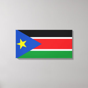 Lienzo Bandera de Sudán del Sur (África)