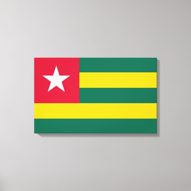 Lienzo Bandera de Togo (Anverso)