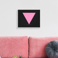 bandera de triángulo rosa de SlipperyJoe's símbolo