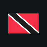 Lienzo Bandera de Trinidad y Tobago<br><div class="desc">Este diseño presenta la bandera nacional de Trinidad y Tobago (oficialmente la República de Trinidad y Tobago), que es el país insular más al sur del Caribe. Consta de las principales islas de Trinidad y Tobago, así como de numerosas islas mucho más pequeñas. Trinidad y Tobago es particularmente conocido por...</div>