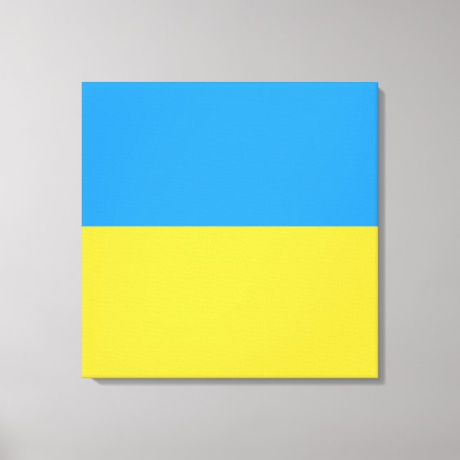 Lienzo Bandera de Ucrania (Anverso)