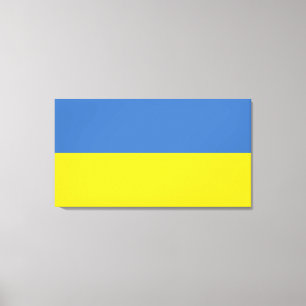 Lienzo Bandera de Ucrania, ucraniano Slava Ukraini Слава 