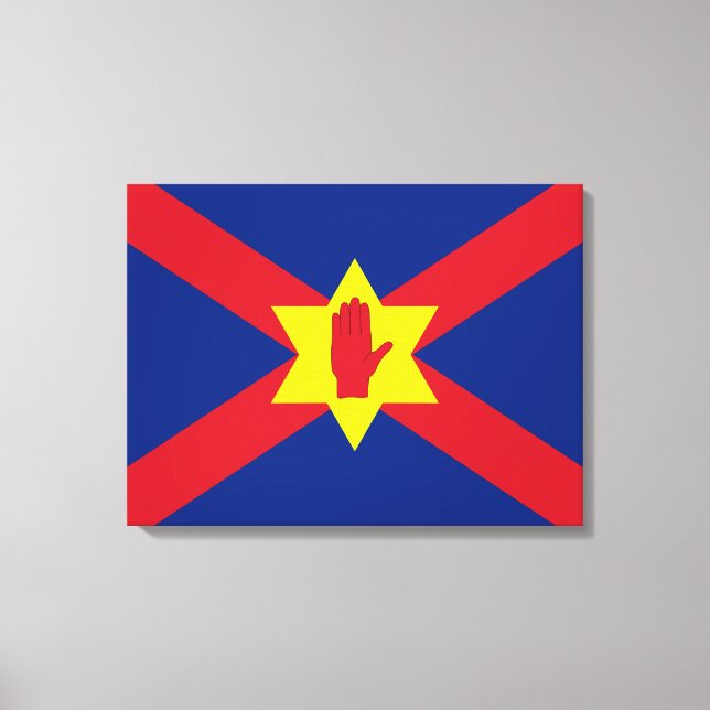 Lienzo Bandera de Ulster Nation (Irlanda del Norte) (Anverso)