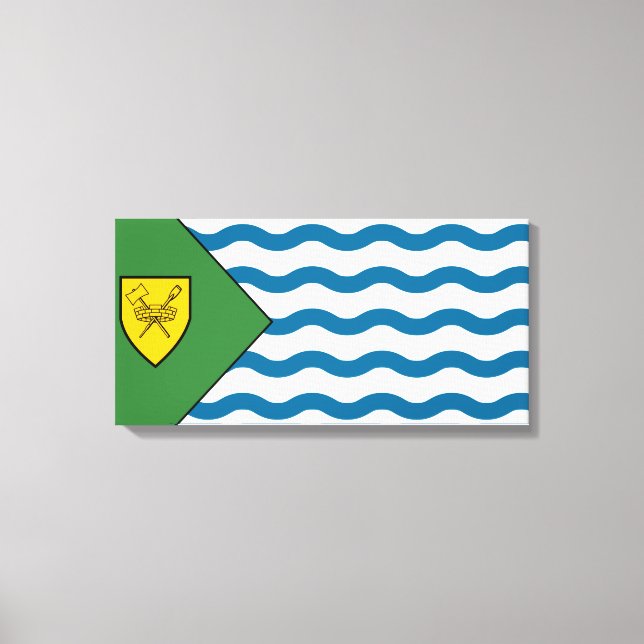 Lienzo Bandera de Vancouver (British Columbia, Canadá) (Anverso)