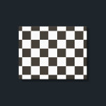 Lienzo Bandera de verificación (negro y blanco) (patrón d<br><div class="desc">Este diseño presenta una bandera de verificación en blanco y negro que se utiliza normalmente en las carreras de motores para indicar el acabado. La bandera se asocia a menudo con el ganador de una carrera, ya que son los primeros en conducir más allá de la bandera a cuadros. El...</div>