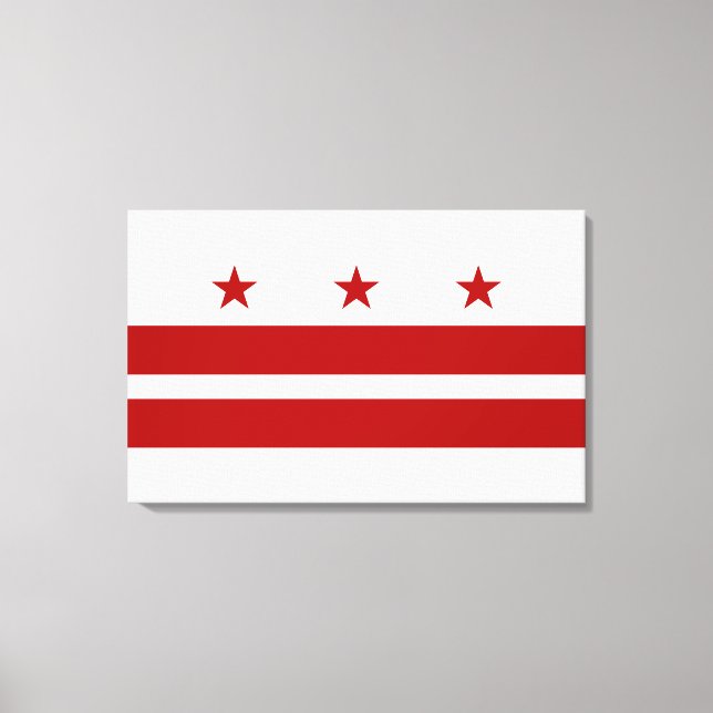 Lienzo Bandera de Washington DC (Anverso)