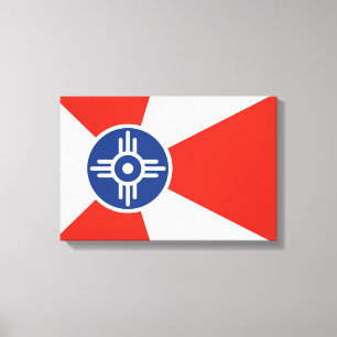 Lienzo Bandera de Wichita (Kansas, Estados Unidos)