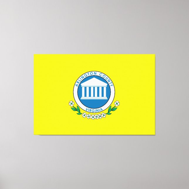 Lienzo Bandera del Condado de Arlington (Anverso)