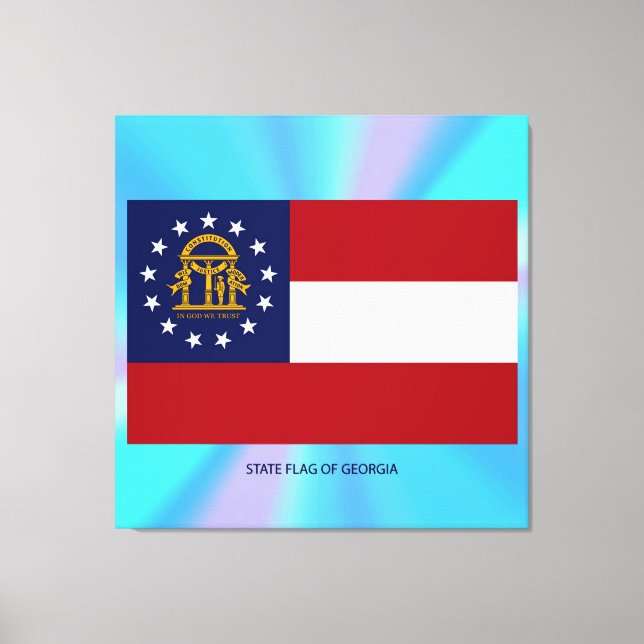 Lienzo Bandera del Estado de Georgia (Anverso)