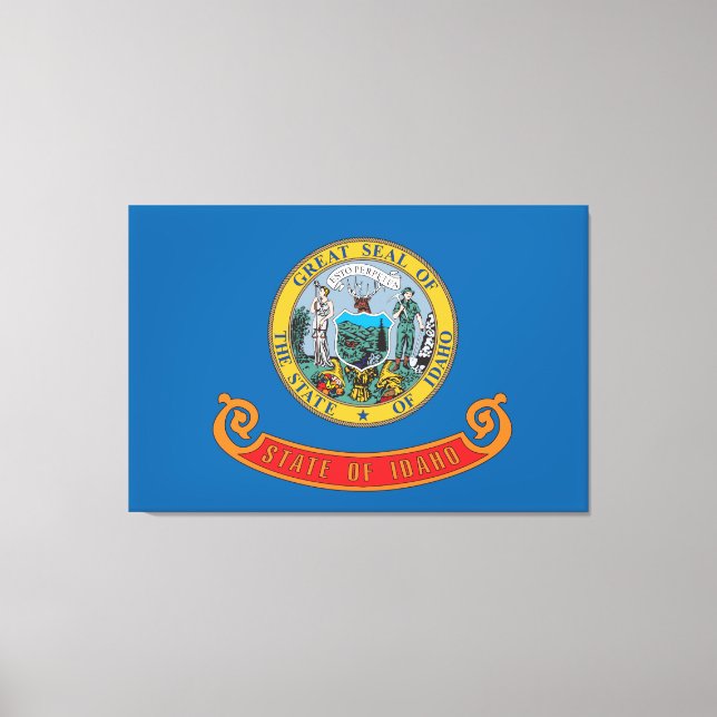 Lienzo Bandera del estado de Idaho (Anverso)