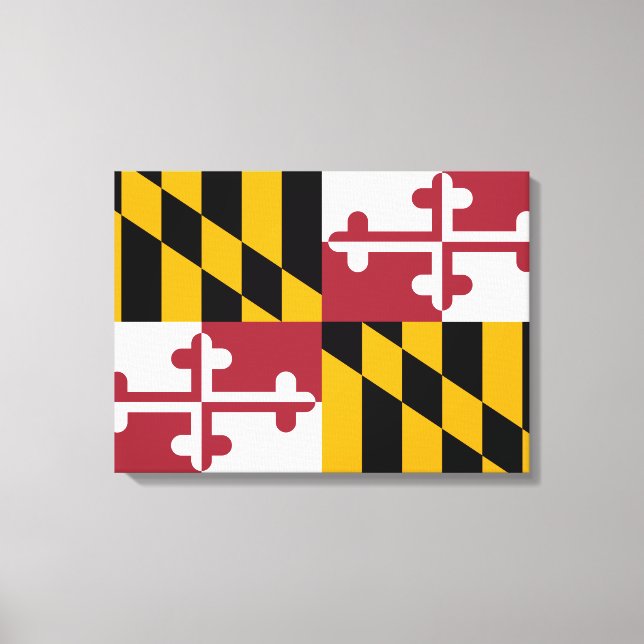Lienzo Bandera del Estado de Maryland (Anverso)
