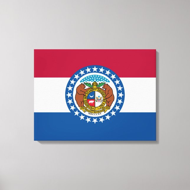 Lienzo Bandera del Estado de Misuri (Anverso)