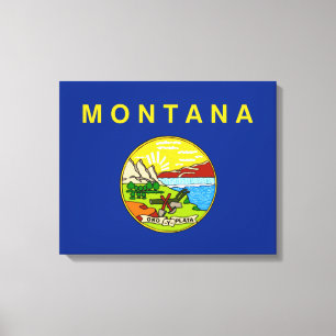 Lienzo Bandera del Estado de Montana