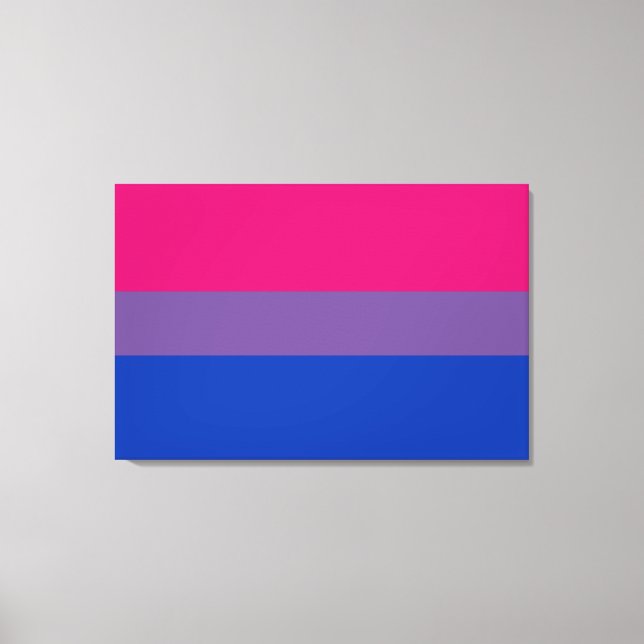 Lienzo Bandera del Orgullo Bisexual (Anverso)