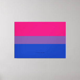 Lienzo Bandera del Orgullo Bisexual de SlipperyJoe lavand
