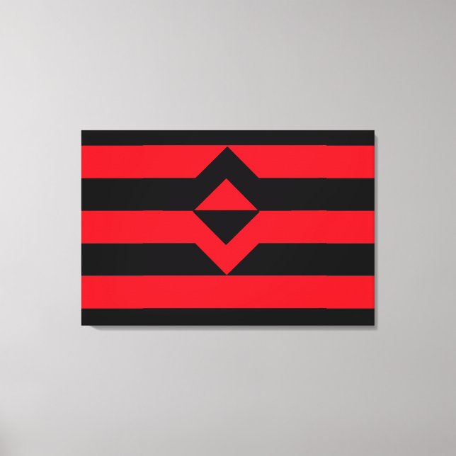 Lienzo Bandera del Orgullo del Puño (Anverso)