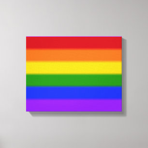 Lienzo Bandera del orgullo gay caído
