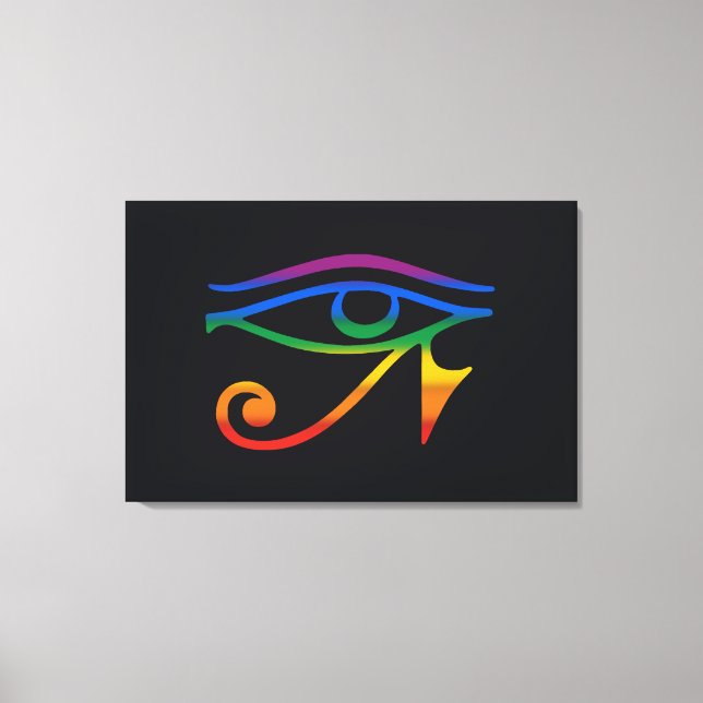 Lienzo Bandera del Orgullo Gay Goth (Anverso)