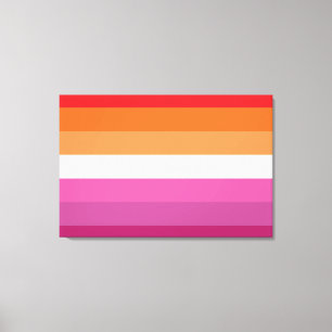 Lienzo Bandera del Orgullo Lesbiano