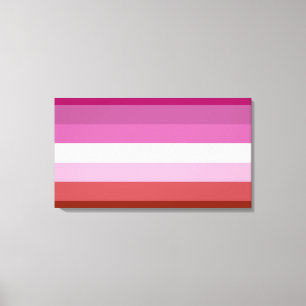 Lienzo Bandera del Orgullo Lesbiano