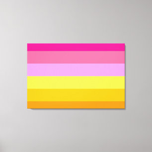 Lienzo Bandera del Orgullo Lesbiano (Alba)