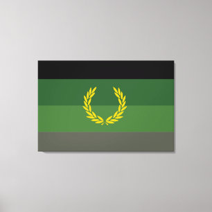 Lienzo Bandera del Orgullo Uniforme Militar
