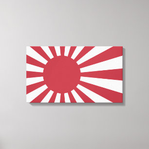Lienzo Bandera del Sol Naciente Imperial Japonés, Edo a l