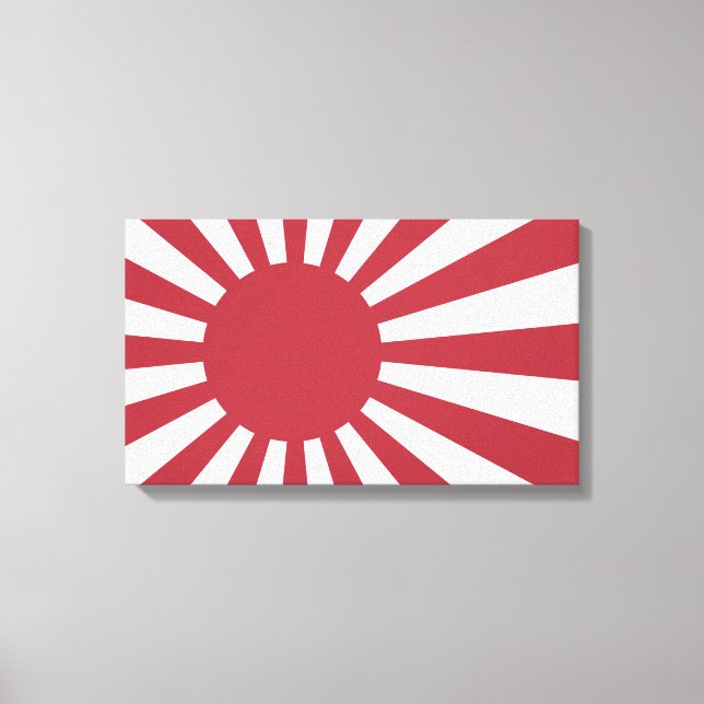 Lienzo Bandera del Sol Naciente Imperial Japonés, Edo a l (Anverso)