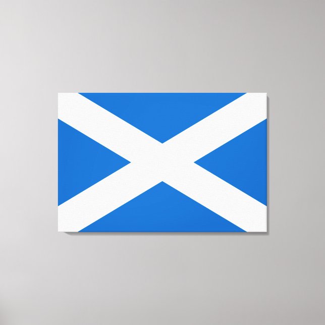 Lienzo Bandera escocesa (Saltire) (Bandera escocesa) (Anverso)