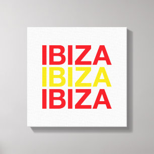 Lienzo Bandera española de IBIZA