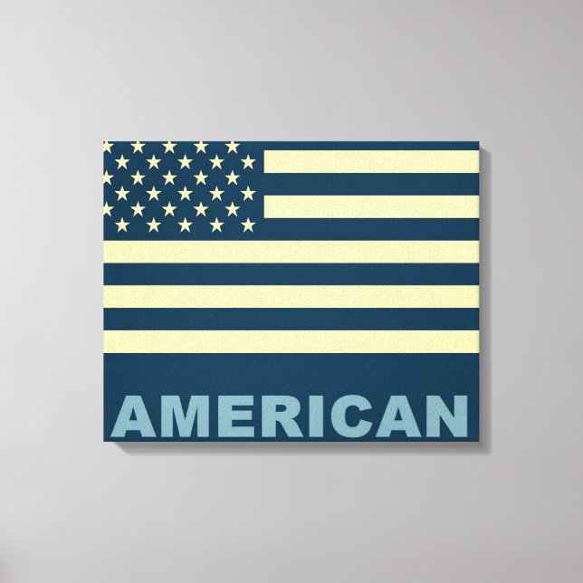 Lienzo Bandera estadounidense Pop Art 5 (Anverso)
