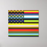 Lienzo Bandera estadounidense Pop Art 6<br><div class="desc">American Flag Pop Art. El diseño está disponible en otros productos.</div>