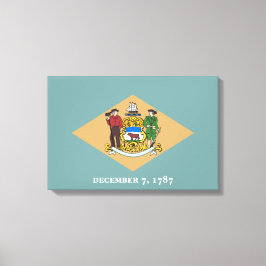 Lienzo Bandera estatal de Delaware (DE, EE.UU.)