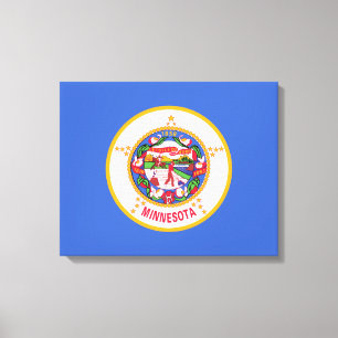 Lienzo Bandera estatal de Minnesota