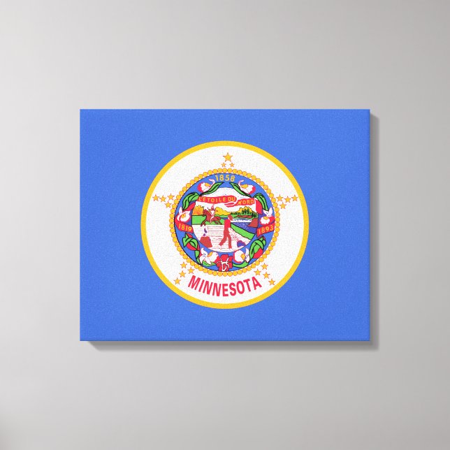 Lienzo Bandera estatal de Minnesota (Anverso)