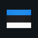 Lienzo Bandera estonia<br><div class="desc">Este diseño presenta la bandera nacional de Estonia (oficialmente la República de Estonia), que es un país de la costa oriental del Mar Báltico en el norte de Europa. Está rodeada al norte por el golfo de Finlandia frente a Finlandia, al oeste por el Mar Báltico frente a Suecia, al...</div>
