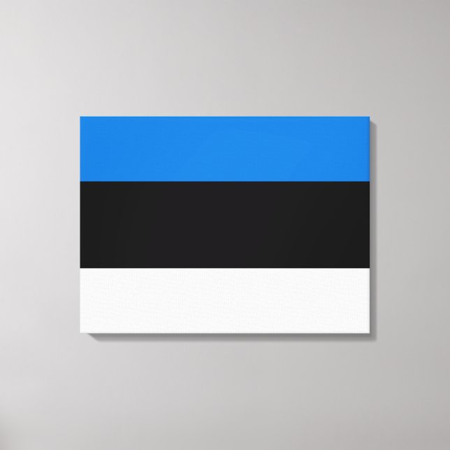 Lienzo Bandera estonia (Anverso)