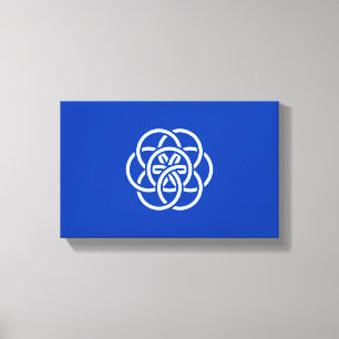 Lienzo Bandera internacional del planeta Tierra