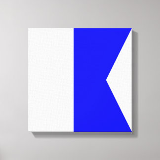 Lienzo Bandera marítima A — Alfa