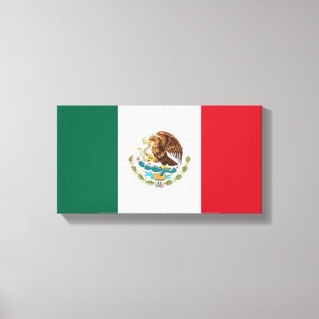 Lienzo Bandera mexicana - Bandera de México (Anverso)