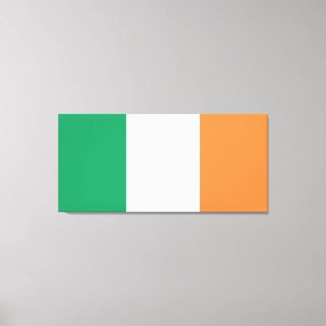 Lienzo Bandera Nacional de Irlanda, Estandarte irlandés,  (Anverso)