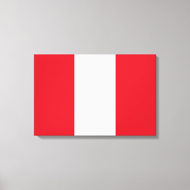 Lienzo Bandera peruana (Perú) (Anverso)