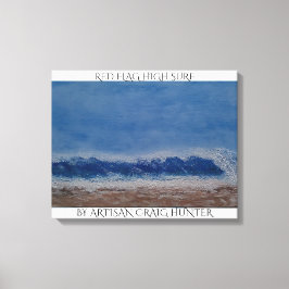 Lienzo Bandera roja alta