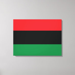 Lienzo Bandera Roja, Negra y Verde
